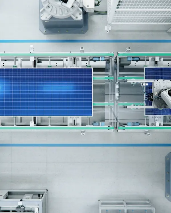 Manufacturing line with machinery. Manufacturing line with machinery.