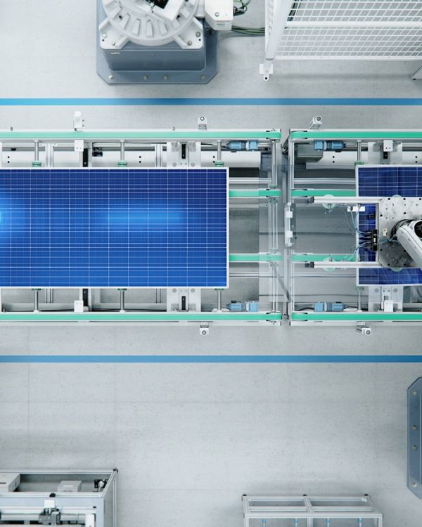 Manufacturing line with machinery. Manufacturing line with machinery.